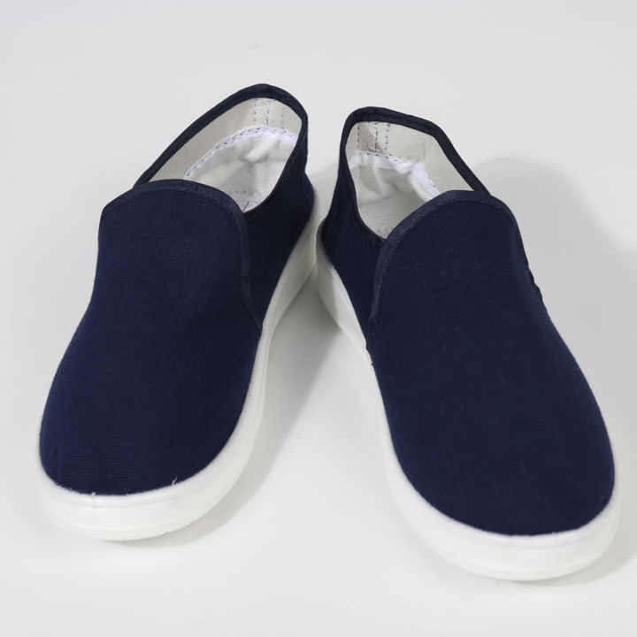 Manufacturers%20wholesale%20dust-free%20workshop%20work%20anti-static%20shoes%20clean%20PU/PVC%20cotton%20shoes%20soft%20sole%20anti-slip%20four-eyed%20shoes%20-%20Image%204