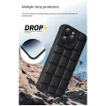 3 in 1 Itel S23 Square grid phone case For itel S 23 S2 3 Camera Protection Phone Case andCeramic frosted soft film and Lens protective film. 