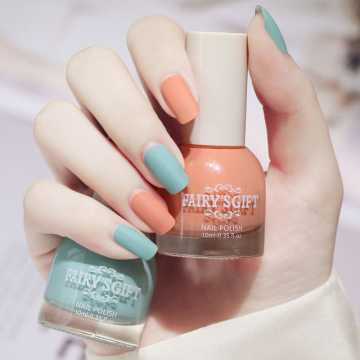 【beauty code store】New Nail DIY Art 10ml Matte Oily Quick-drying Long-lasting Waterproof Free Baking Nail Polish Varnish