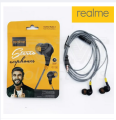 Five Pack Combo Realme Buds 2 Stereo Earphones Compatible with All Mobile Phones/5 Set Combo Realme Buds 2 Wired Earphone Hands-Free 3.5mm - Black Headphone - Ear Phone.