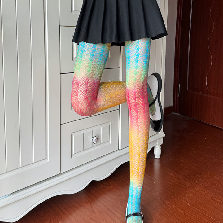 %E3%80%90Wireless%E3%80%91%20Tights%20Women%20Stockings%20Pantyhose%20Rainbow%20Socks%20Thin%20Personalized%20Stripes%20Colorful%20Spring%20Autumn%20Gradient%20Pantyhose%20Party%20Socks%20-%20Image%202