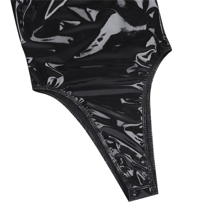 Women%20Black%20One%20Piece%20Body%20Suit%20Wetlook%20Latex%20Catsuit%20High%20Neck%20Halter%20Backless%20Leotard%20Bodysuit%20for%20Night%20Club%20Dance%20Wear%20-%20Image%207