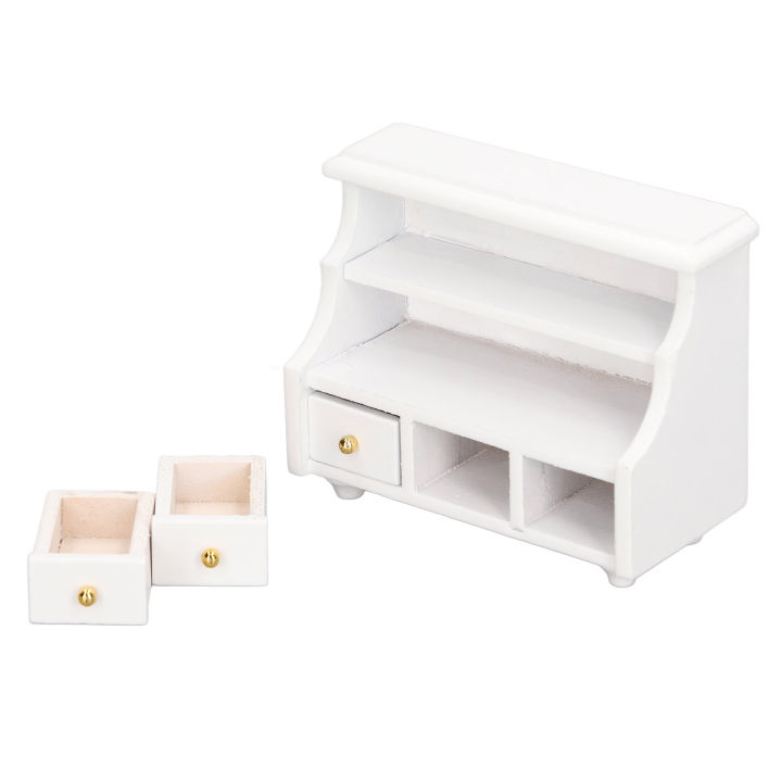 Mini%20Cabinet,%20Composite%20Wood%20Stylish%20Well%20Workmanship%20Gorgeous%20Doll%20House%20White%20Cabinet%20for%20Shower%20Room%20for%20Girls%20-%20Image%205