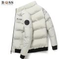 BSS FLEX APPAREL Printed Men's Jacket, Fashionable Casual Thickened Jacket, Standing Collar, Cold Resistant Cotton Jacket,.