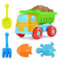 Children's Suit Shovel 5 Toy Car Outdoor Toy Sand Digging Beach Seaside Water Playing Set Sand Basin. 