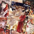 8 Pcs/Set Anime Heaven Official's Blessing Paper Poster Tian Guan Ci Fu Anime Wall Stickers Wallpaper Fans Collection Gift.