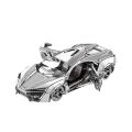 Model 3D Puzzle Metal Model Kit Hypersport Racing Car Assembly Model DIY 3D Cut Model Puzzle Toys for Adult ， 3D Puzzle. 