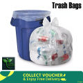 Large Clear Garbage Bags – 40 x 60 cm Heavy Duty Trash Liners (60/90 Pack). 