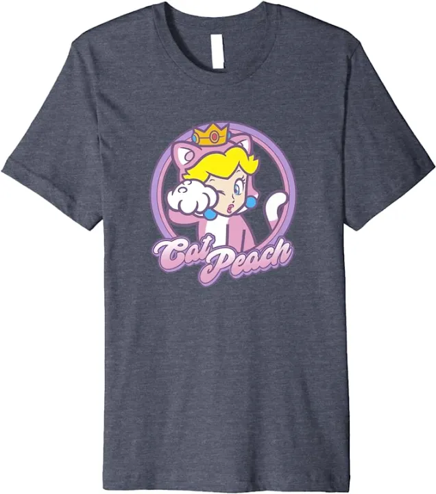 Super%20Mario%203D%20World%20Bowser's%20Fury%20Peach%20Princess%20Paw%20Premium%20T-Shirt%20-%20Image%203