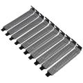 10Pcs New black PCI slot cover dust filter blanking plate hard steel. 