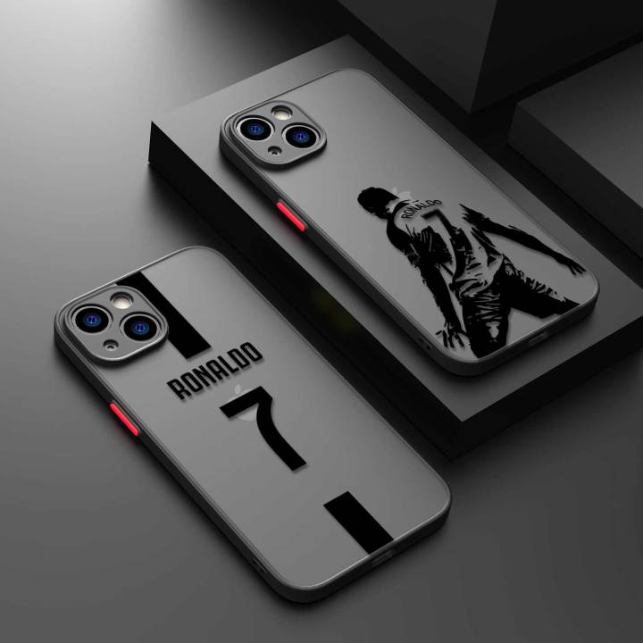 Mr Football CR7-Ronaldo Case For Apple iPhone 13 14 Pro Max 11 12 XR XS 7 Plus Mini X 8 13mini Clear Matte Phone Cover