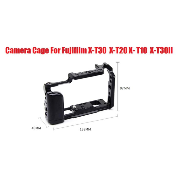 Aluminum Camera Cage for Fujifilm Fuji X-T30 X-T20 X- T10 X-T30II