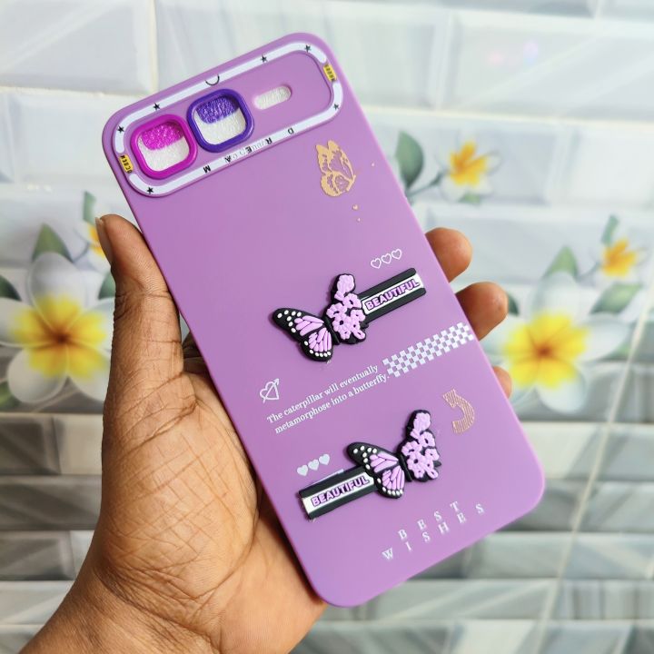 For%20Infinix%20Smart%2010%20Plus%20Glitter%20Butterfly%20Pattern%20New%20Generation%20Case%20Plastic%20Polycarbonate%20ladies%20Phone%20Back%20Cover%20-%20Image%202