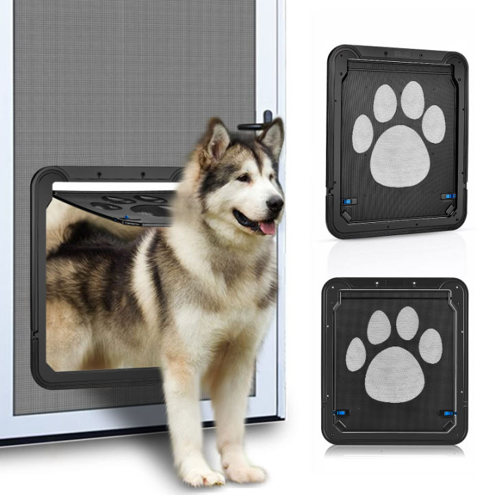 Pet%20Door%20New%20Safe%20Lockable%20Magnetic%20Screen%20Outdoor%20Dogs%20Cats%20Window%20Gate%20House%20Enter%20Freely%20Fashion%20Pretty%20Garden%20Easy%20Install%20-%20Image%205