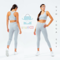 Yoga Gym Bra and Leggings Set for Women – Cotton and Elastic, Comfortable Fit.