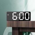 Modern Simplicity LED Digital Wall Clock Temperature Display Brightness Alarms Clock Wall Clock for House Home Office Decoration.
