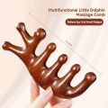 Multifunctional Scalp Resin Massage Comb for Hair Loss and Scalp Treatment Scraping and Unblocking Meridians Comb Portable Wide Tooth Wooden Comb.