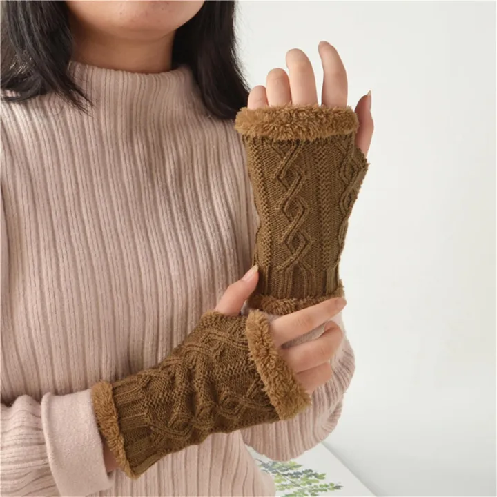 Fleece%20Thickened%20Gloves%20Cropped%20Knitted%20Fingerless%20Plush%20Sleeves%20Winter%20Warm%20%20%20Gloves%20Acrylic%20Velvet%20Mittens%20for%20Women%20Girls%20-%20Image%205
