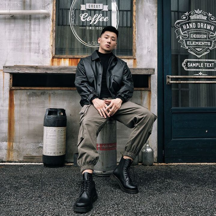HOUZHOU%20Black%20Cargo%20Pants%20for%20Men%20Casual%20Korean%20Style%20Cotton%20Men's%20Cargo%20Trousers%20Male%20Green%20Pants%20Techwear%20Streetwear%20Hop%20-%20Image%204