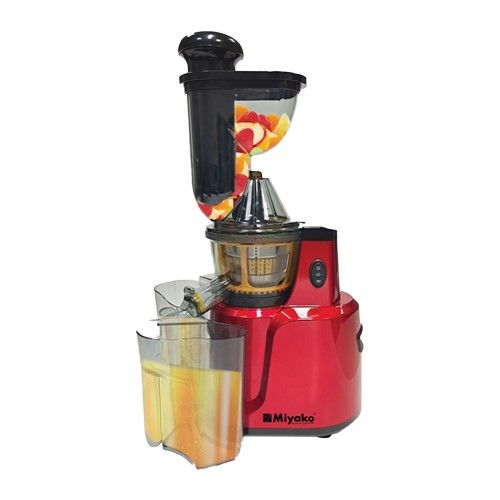 Miyako MFJ-SD-60E2 Slow Juicer 1500ML with Titanium 304 SS microstrainer. 150W powerful motor, easy to clean, preserves maximum enzymes & vitamins. Perfect for healthy juices at home