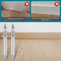 100/400Pcs Skirting Thread Seamless Nails Double-Head Installation Nail with Sleeve Skirting Thread Hardware Non-Marking Nails.