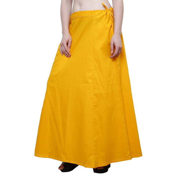 Cotton Saree Petticoat for Women | High-Quality Stitching, Solid Color