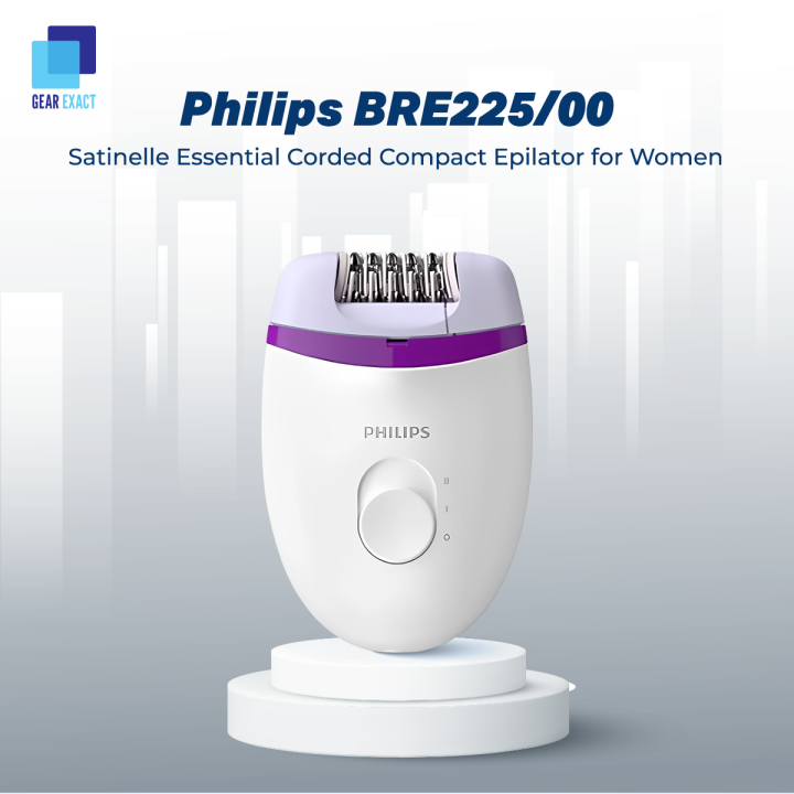 Philips BRE225/00 Satinelle Essential Corded Compact Epilator for Women