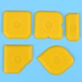 5Pcs Scraper Tool Kit Grouting Set Smoothing Trowel Grout Remover Silicone Joint Joint Filler Smoothing Spatula.
