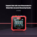 KOGEEK UNI-T LM320B Portable Inclinometer with Digital Display 4*90° High Precision Electric Level Meter Digital Protractor with Absolute Measurement Relative Measurement Data Hold Function Two-Way  La-ser Inclination Box. 