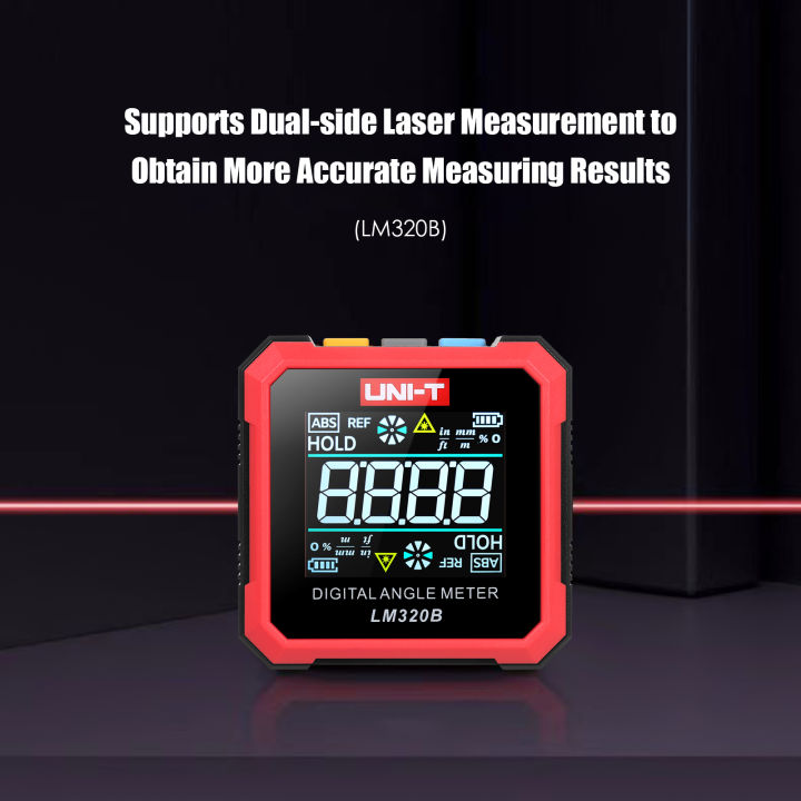 KOGEEK%20UNI-T%20LM320B%20Portable%20Inclinometer%20with%20Digital%20Display%204*90%C2%B0%20High%20Precision%20Electric%20Level%20Meter%20Digital%20Protractor%20with%20Absolute%20Measurement%20Relative%20Measurement%20Data%20Hold%20Function%20Two-Way%20%20La-ser%20Inclination%20Box%20-%20Image%204