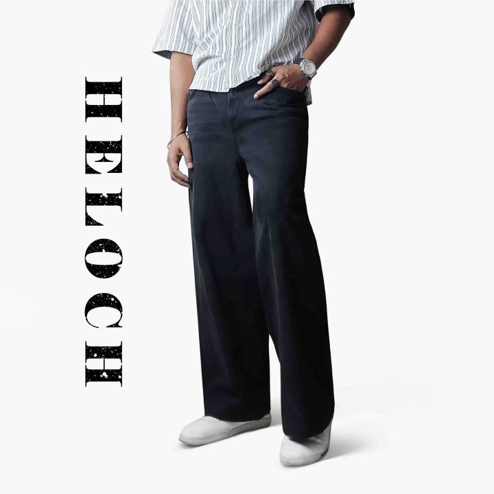 Black Baggy Denim Jeans | Trendy Loose Fit | Made in Bangladesh