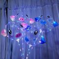 Net Red Bobo Ball Glowing Balloon LED Light Bubble Balloons With Sticks Wedding Birthday Party Decorations. 