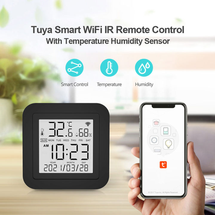 Tuya Smart WiFi Universal IR Remote Control with Temperature Humidity Sensor