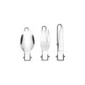 TARKA Stainless Steel Foldable Fork Knife Utensils Spoon Set Outdoor Camp Picnic Slice Tableware Hiking Tourist Cooking Supplies. 