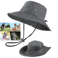 Quick-Dry Sun Hat  Mens Outdoor Breathable Safari Hat Wide Brim Lightweight Bucket Cap for Hiking Fishing Travel Beach Gardening. 