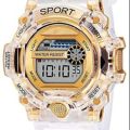 Sports Watch for Boys, Digital Stylish Silicone Watch for Boys-Gold. 