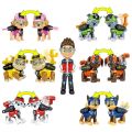 【The road to happiness Store】7pcs/set Paw Patrol Toys Dog Can Captain Ryder Pow Patrol Psi Patrol Action Figures Toys for Children Gifts.