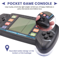 Handheld 3.5in LCD Brick Game Player with Built-in 23+26 Games(Black). 