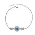 Butterflykiss Luxury Bracelets For Women Bowknot 1CT Moissanite Bracelet On Hand Lady 925 Sterling Silver Fine Jewelry For Girls.