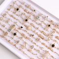 Pack of 30pieces Women's Fashion Bohemia Flower Animal Leaf Love Snake Crown Diy Jewelry Finger Rings Mix Different Style.