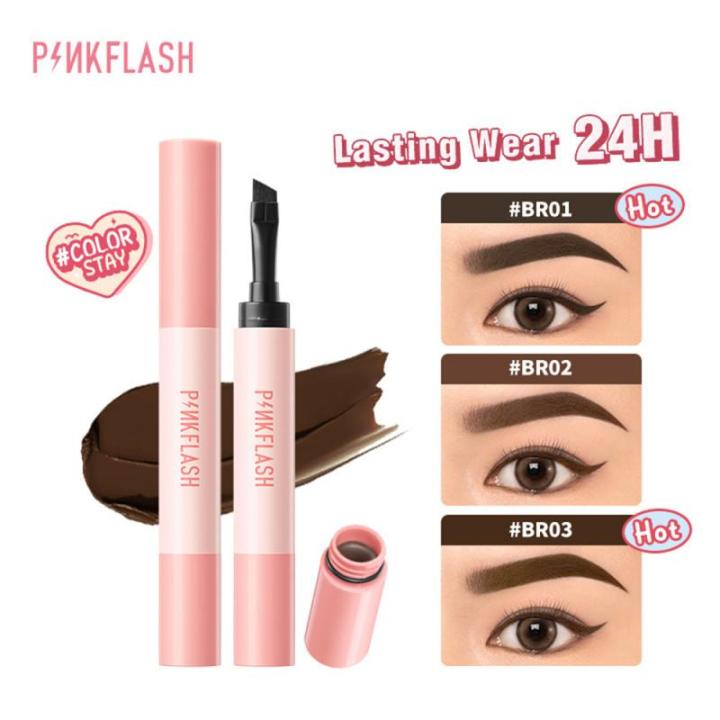 PINKFLASH%20Eyebrow%20Pomade%20Brow%20Gel%20Creamy3%20Colors%20Natural%20Waterproof%20Long%20Lasting%20Highly%20Tint%20Eyebrow%20Shade%20With%20Brush%20Makeup%20-%20Image%205