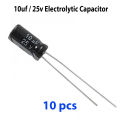 10uF 25V Electrolytic Capacitor. 
