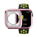 For Apple Watch Series 6 & SE & 5 & 4 44mm Plating TPU Round Hole Hollowing Protective Case. 