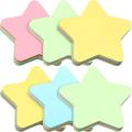 Sticky Notes STAR Shape 3×3 Inch 5 Colors 100 Sheets. 