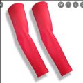 Men's and Women's Cotton Full Hand Arm Sleeves (Red , Free Size) Pack Of 1 Pair (RED COLOR). 