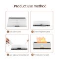 Wood Grain Essential Oil Diffuser Ultrasonic Aroma Air Humidifier with Blue Flame LED Light Home Room Aromatherapy Diffuser. 