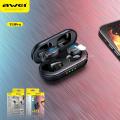 Awei T13 Pro Fone Bluetooth Earphones Wireless Earbuds Bass In-Ear TWS Headphone With Mic HiFi Stereo Gaming Headset Earphone. 