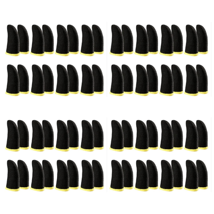64X Game Finger Sleeve Thin Breathable Anti-Sweat Anti-Slip Finger Thumb Sleeve Gaming Finger Cots Gloves for Aim Keys