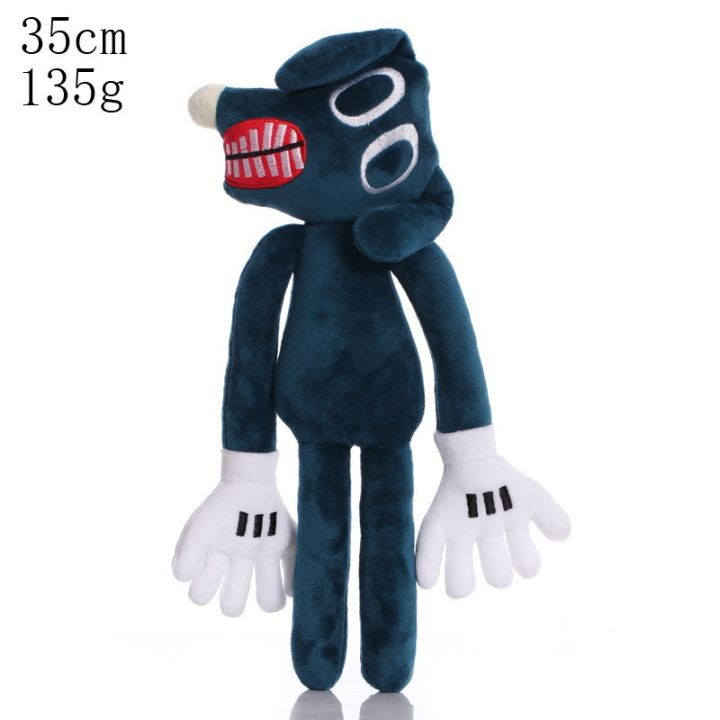Belony 30-55cm Siren Head Plush Toy BlueGreenBlack Cat Dog Soft Stuffed Doll White Black Cat Sirenhead Stuffed Doll Soft Scary Horror Character Figures Peluches Toys for Kids Christmas Gift