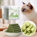60/80 pcs Cat Grass Teeth Grinding Stick Pet Snacks Hairball Removal Mild Hair Row Ready To Eat Cat Teeth Cleaning Sticks. 